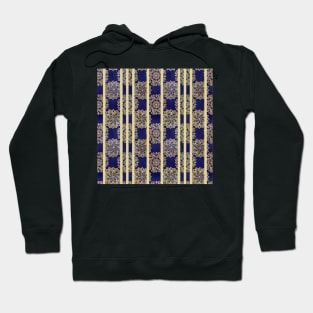 Sunflower Abstract / Blue / Stripe / Pattern Hoodie